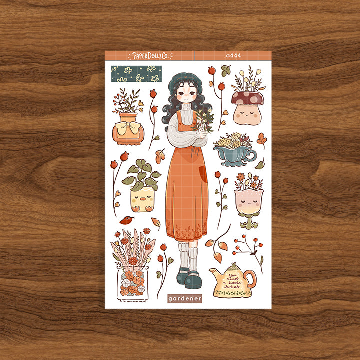 Gardener | Cozy Harvest | Collection Stickers | C444