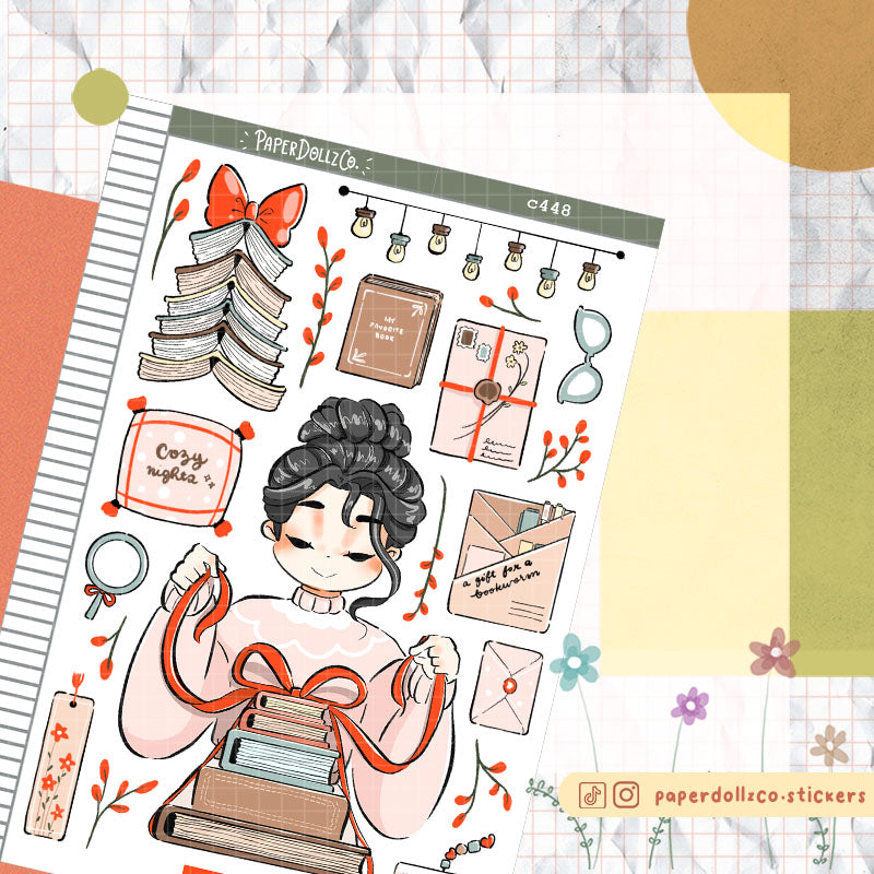 Bookworm | Unbox the Joy | Collection Stickers | C448