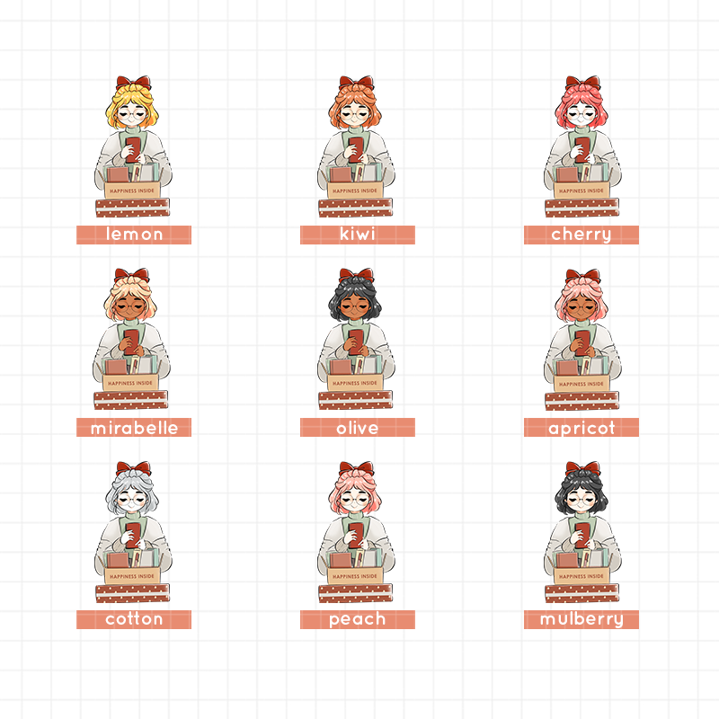 Planner Girl | Unbox the Joy | Hobonichi A6 Daily Sticker Kit - a109