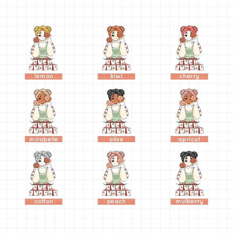 Christmas | Just Dolls Stickers | J476