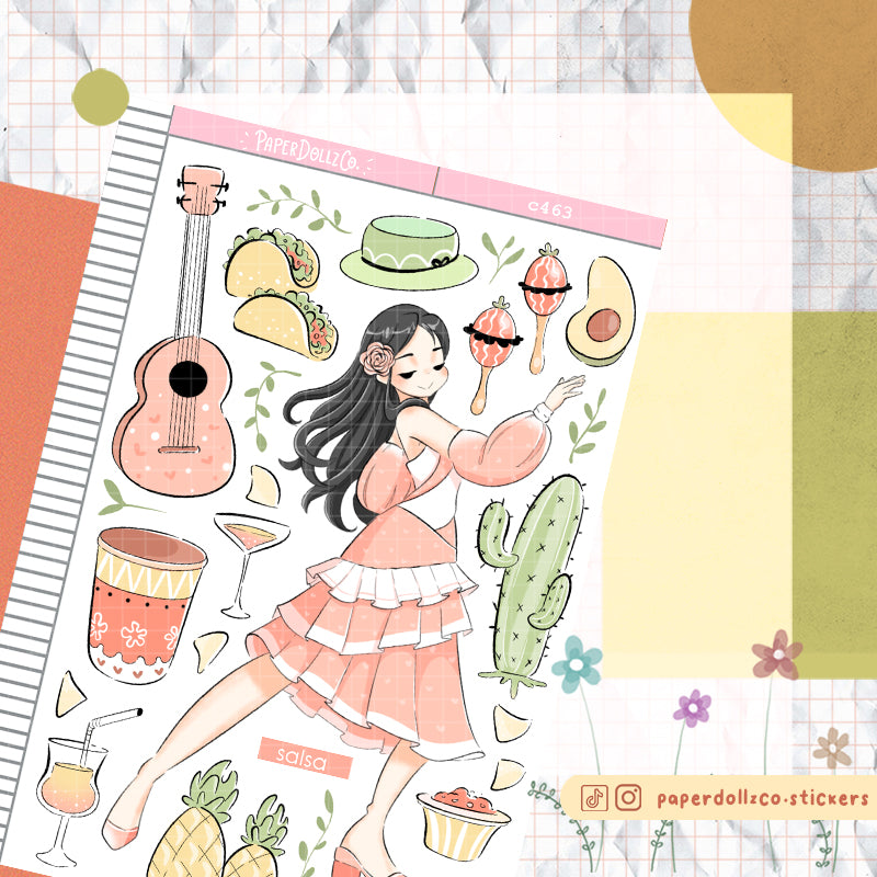 Salsa | Cloud Dancer | Collection Stickers | C463