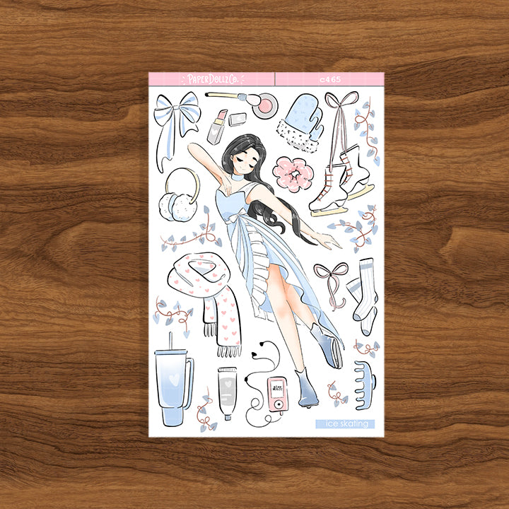 Ice Skating | Cloud Dancer | Collection Stickers | C465