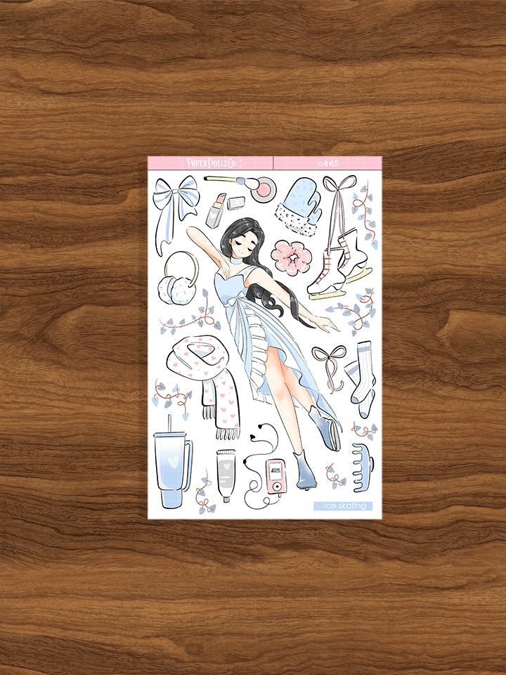 Ice Skating | Cloud Dancer | Collection Stickers | C465