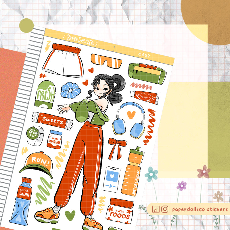 Jogging | Body In Motion | Collection Stickers | C467