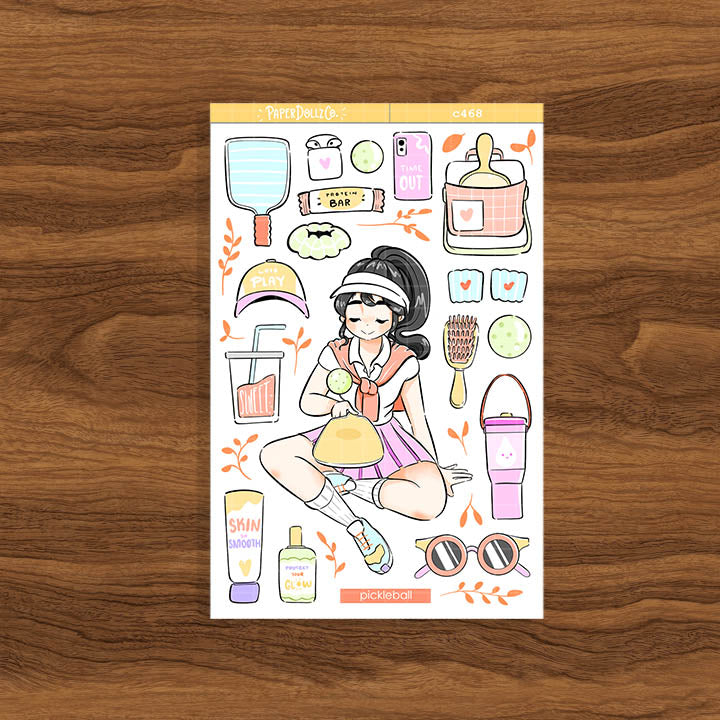 Pickleball | Body In Motion | Collection Stickers | C468