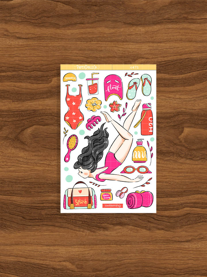 Swimming | Body In Motion | Collection Stickers | C471