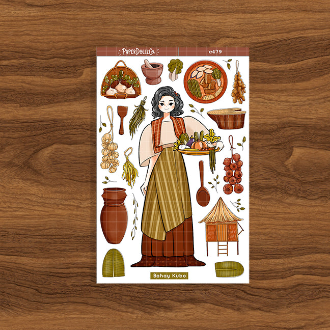 Bahay Kubo | Collection Stickers | C479