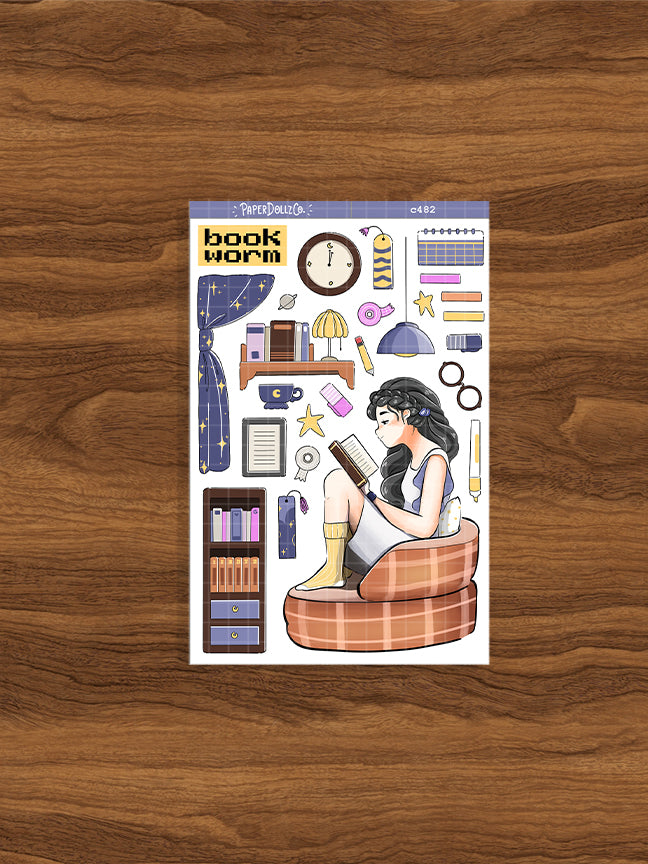 Bookworm | Night Owl Club | Collection Stickers | C482