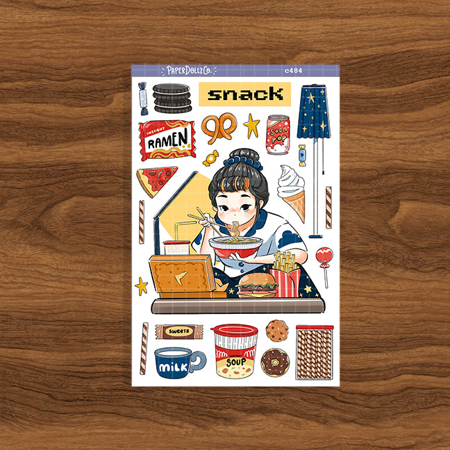 Snack | Night Owl Club | Collection Stickers | C484