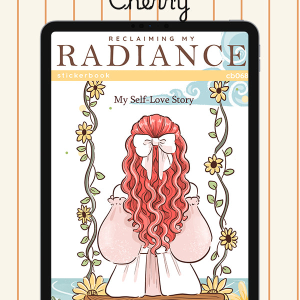 Reclaiming My Radiance Sticker Book Digital File | Cherry | PaperDollzCo