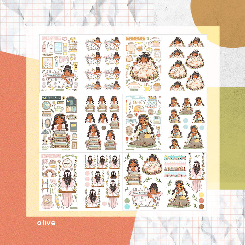 Reclaiming My Radiance | PaperDollzCo | Sticker Book | CB068