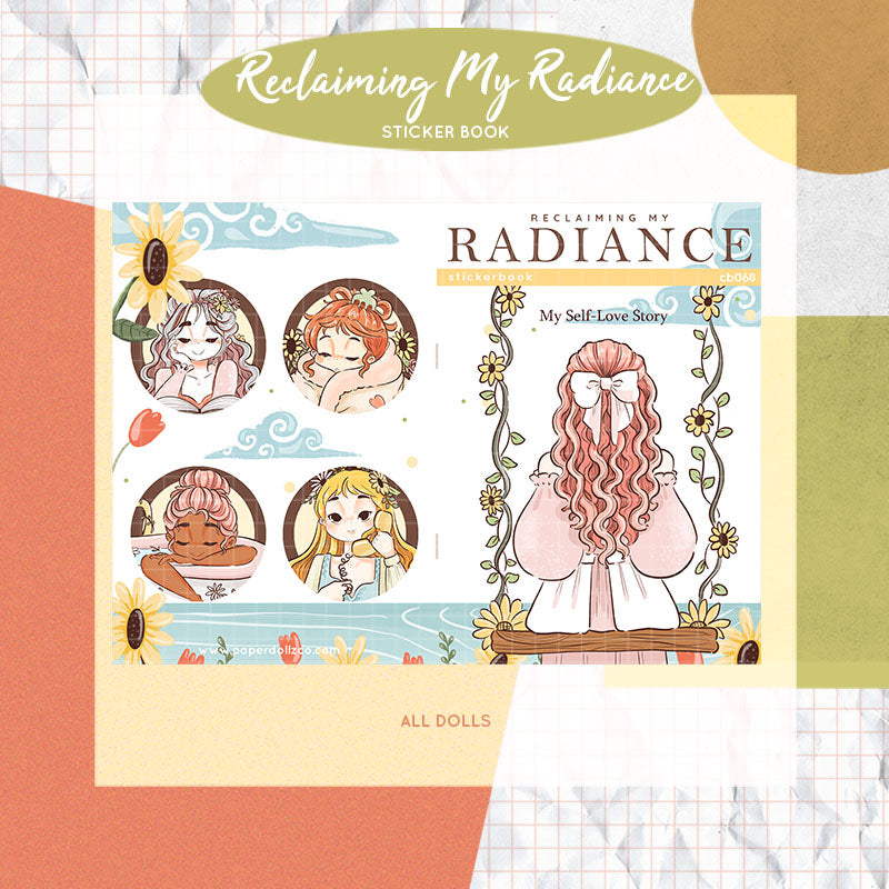 Reclaiming My Radiance | PaperDollzCo | Sticker Book | CB068