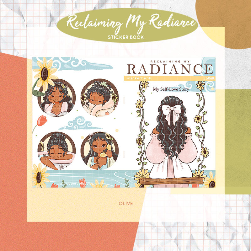 Reclaiming My Radiance | PaperDollzCo | Sticker Book | CB068