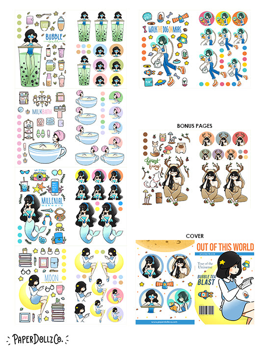 Out of this World | Planner Sticker Book | CB001