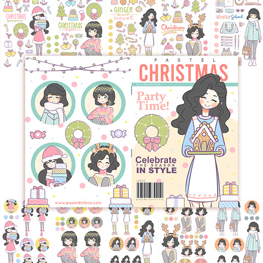 Pastel Christmas | Planner Sticker Book | CB002