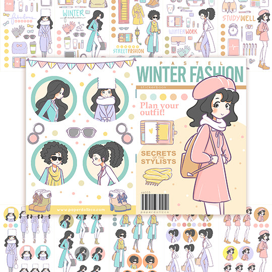 Winter Fashion | Planner Sticker Book | CB003