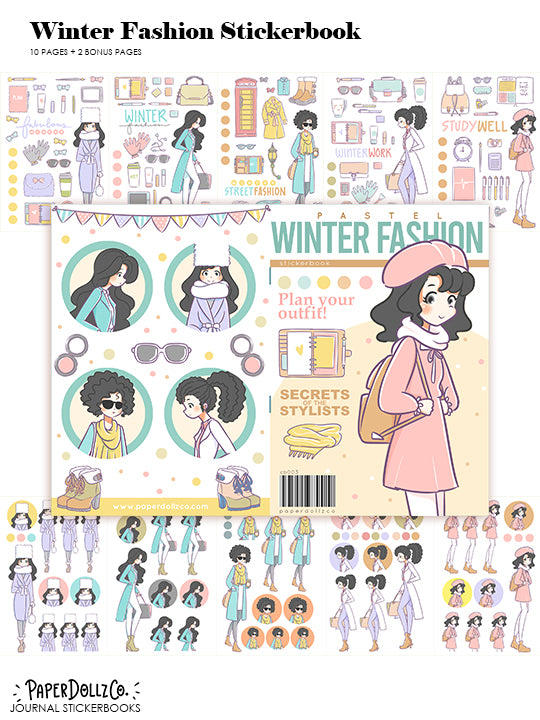 Winter Fashion | Planner Sticker Book | CB003