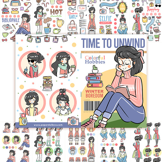 Time to Unwind | Planner Sticker Book | CB004