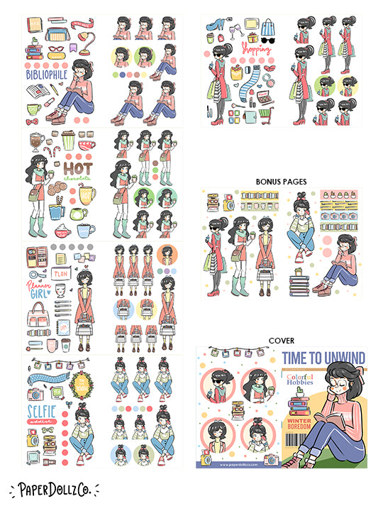 Time to Unwind | Planner Sticker Book | CB004