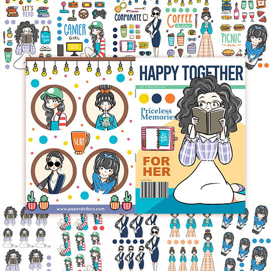 Happy Together | Planner Sticker Book | CB005a