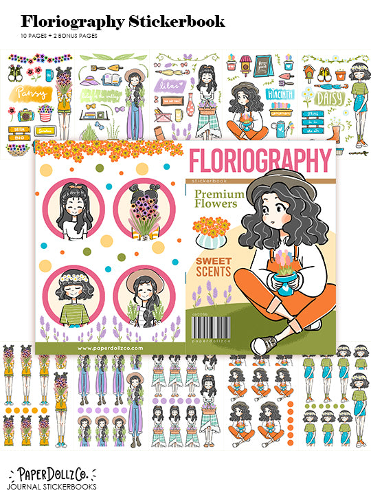 Floriography| Planner Sticker Book | CB006b