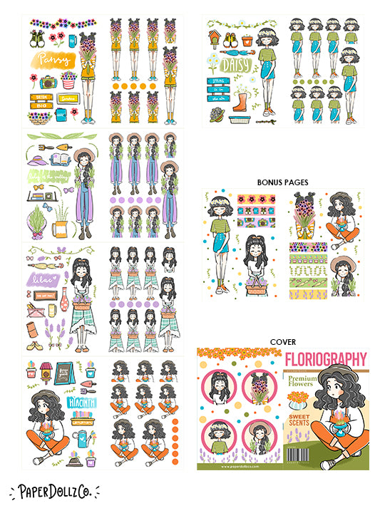 Floriography| Planner Sticker Book | CB006b