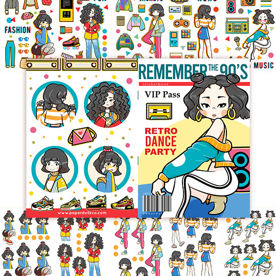 Remember the 90's | Planner Sticker Book | CB008