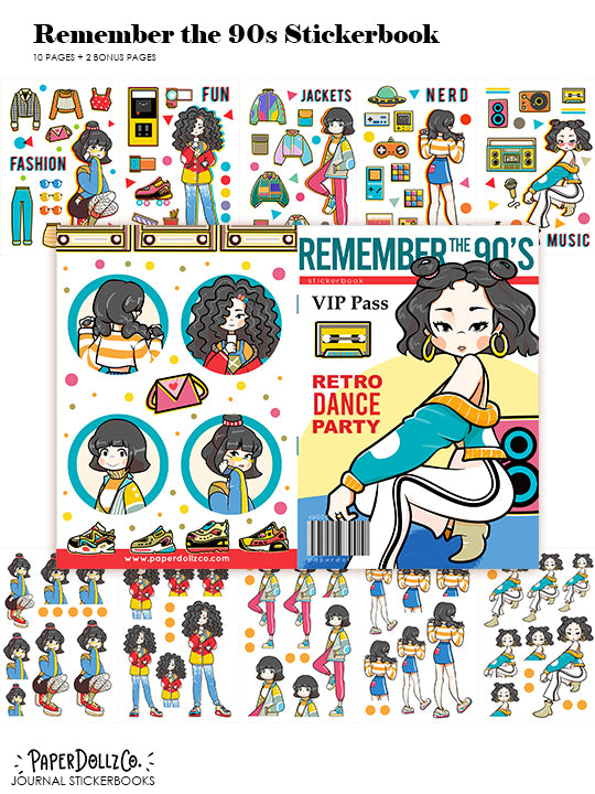 Remember the 90's | Planner Sticker Book | CB008