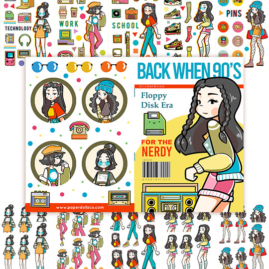 Back When 90's | Planner Sticker Book | CB009