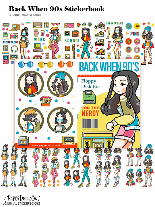 Back When 90's | Planner Sticker Book | CB009