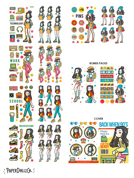 Remember the 90's | Planner Sticker Book | CB008