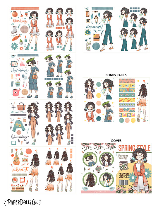 Spring Style | Planner Sticker Book | CB010a