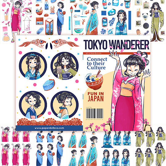 Tokyo Wanderer | Planner Sticker Book | CB011b