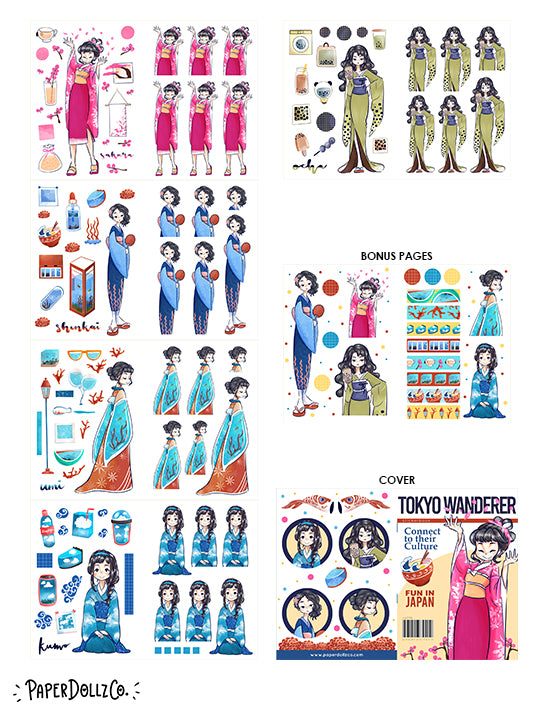 Tokyo Wanderer | Planner Sticker Book | CB011b