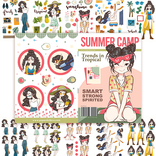 Summer Camp | Planner Sticker Book | CB012a