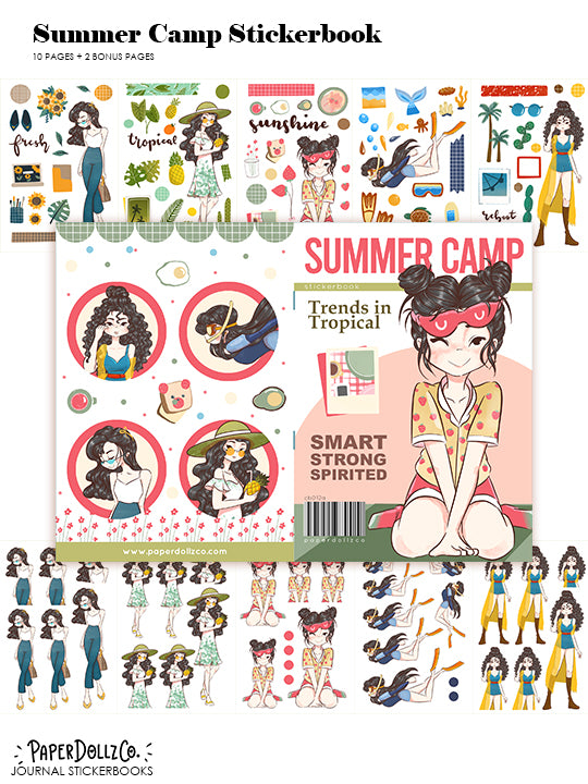 Summer Camp | Planner Sticker Book | CB012a