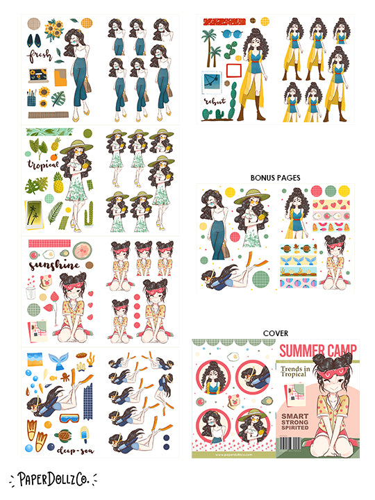 Summer Camp | Planner Sticker Book | CB012a