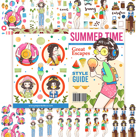 Summer Time | Planner Sticker Book | CB012b
