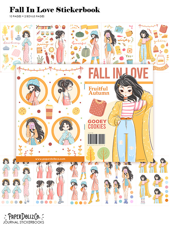 Fall In Love | Planner Sticker Book | CB014