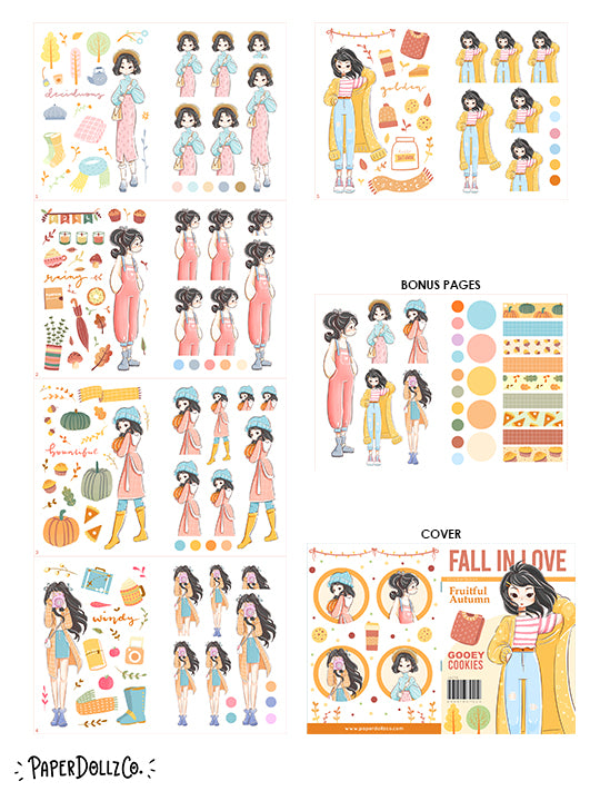 Fall In Love | Planner Sticker Book | CB014