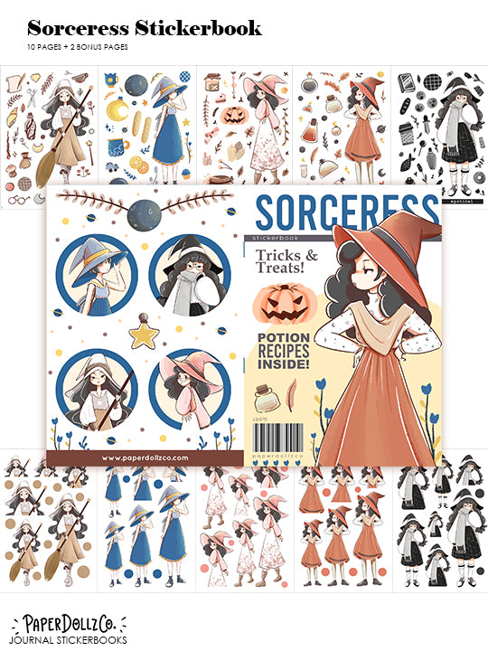 Sorceress | Planner Sticker Book | CB015
