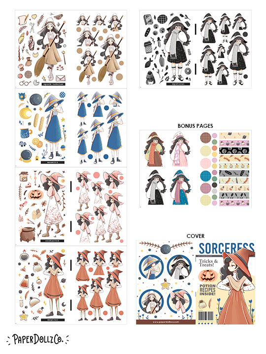 Sorceress | Planner Sticker Book | CB015