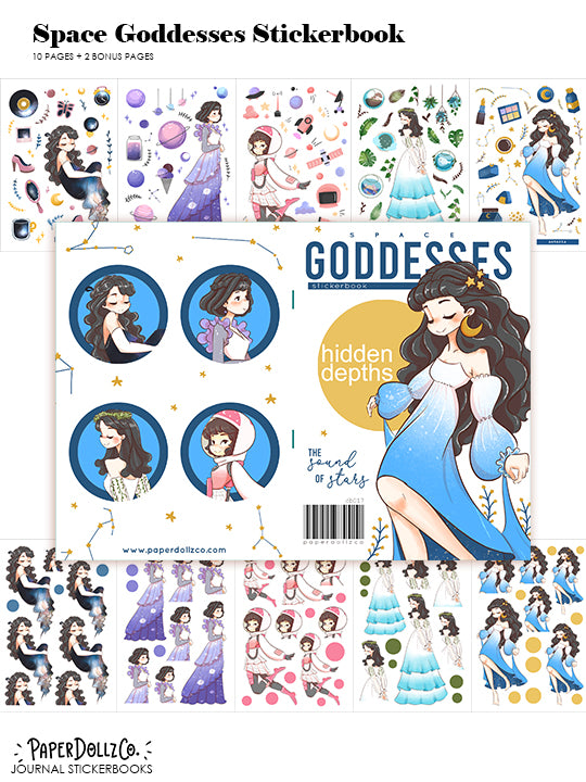 Space Goddesses | Planner Sticker Book | CB017
