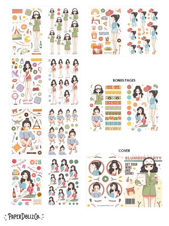 Slumber Party | Planner Sticker Book | CB024