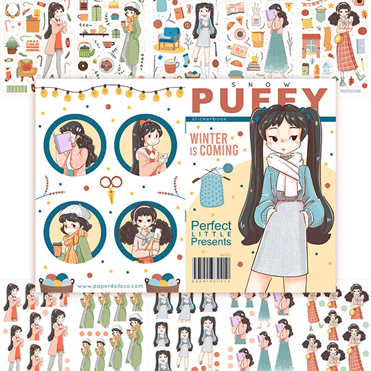 Snow Puff | Planner Sticker Book | CB025