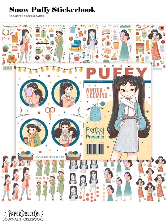 Snow Puff | Planner Sticker Book | CB025