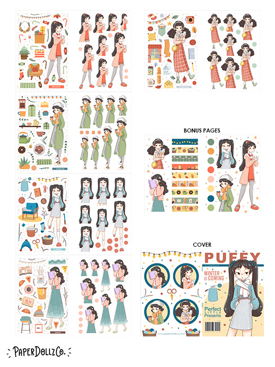 Snow Puff | Planner Sticker Book | CB025
