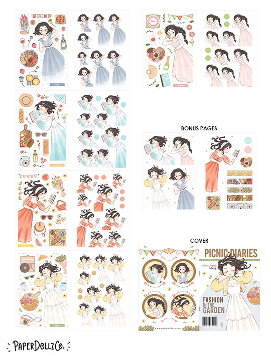 Picnic Diaries | Planner Sticker Book | CB029