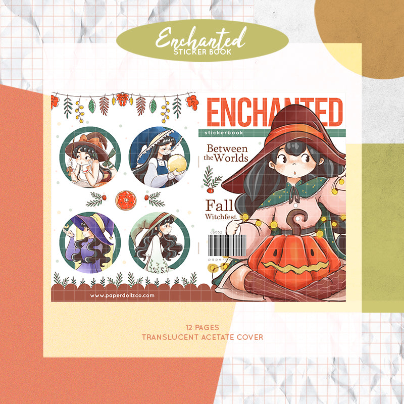 Enchanted PaperDollzCo Planner Sticker Book | CB052