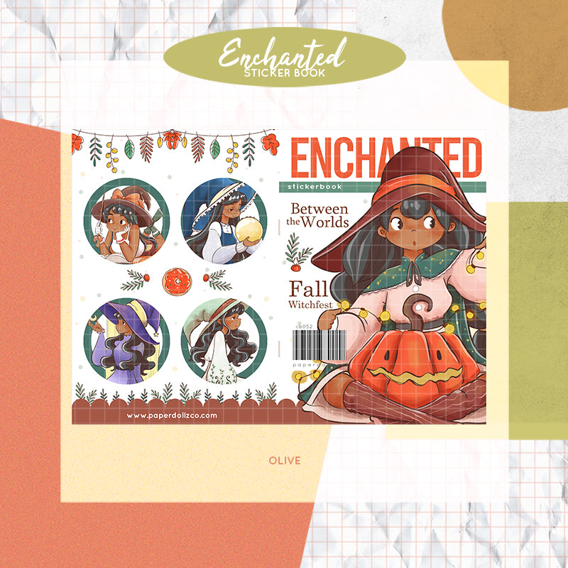 Enchanted PaperDollzCo Planner Sticker Book | CB052